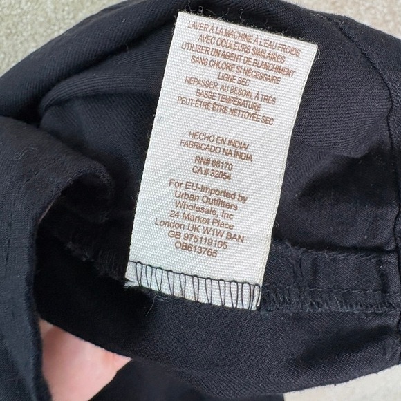 Free People Boho Embroidered Dress Women's Small Black Floral Mini Festival - Picture 10 of 10